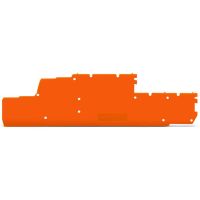 Ścianka końcowa/wewnętrzna, 1mm, pomarańczowa | 870-149 Wago