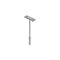 Uchwyt z kołkiem do bednarki 50mm i drut L-160, 12.8/B OG | 91230802 Elko-Bis