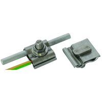 Zacisk uziemiający UNI, M10, do drutu 8-10mm i przewodu PE 4-50mm2, NIRO | 540260 Dehn