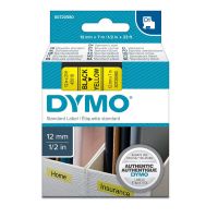 Taśma do drukarek DYMO D1 12mmx7m czarno-żółty, 45018 | S0720580 DYMO