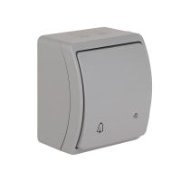 Łącznik dzwonek podświetlany n/t IP44 VW 155-53, Koala, szary | 61.348 Elektro-Plast Opatówek