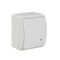 Łącznik uniwersalny/schodowy z podświetleniem bez nadruku n/t IP44 VW 157-51, Koala, biały | 61.366 Elektro-Plast Opatówek