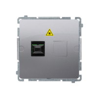 Gniazdo światłowodowe / optyczne pojedyncze SC/APC (moduł), stal inox BMGS1.01/21 Simon Basic | BMGS1.01/21 Kontakt Simon