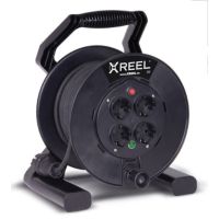 Przedłużacz jednofazowy typ XREEL 25m OW3*1,5 H05RR-F 4xGS IP20 czarny | 92501T48143 PCE