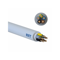 Przewód instalacyjny NYM-J 5x2,5 300/500 RAL7035 /100m/ KRĄŻEK | 172160007C0100 Nkt