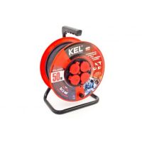 Przedłużacz bębnowy PROFESSIONAL LINE, 4x2p+Z, IP44 16A H05RR-F 3x1,5, 40m, czarny | W-97056 Plastrol