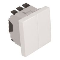 Łącznik żaluzjowy klawiszowy z mechaniczną i elektryczną blokadą Quadro 45 | 45293SAL Efapel