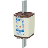 Wkładka bezpiecznikowa (topikowa) NH2/I 355A gG 400V zwłoczna / Zaczepy izolowane | 004195123 Eti