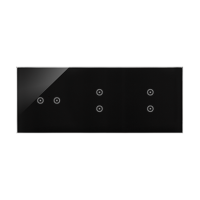 Panel dotykowy S54, 3 moduły, 2 pola dotyk.poziom+2 pola dotyk.pion+2 pola dotyk.pion, zastygła lawa | DSTR3233/73 Kontakt Simon