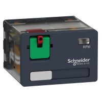 Przekaźnik mocy z legendą i drzwiczkami 15A, 4C/O, 120V AC | RPM41F7 Schneider Electric