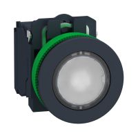 Przycisk płaski podświetlany LED 24V, biały | XB5FWCUST01 Schneider Electric