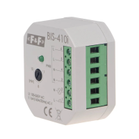 Przekaźnik bistabilny, podtynkowy z wyłącznikiem czasowym, do podświetlanych przycisków 160A/20ms | BIS-410-LED F&F