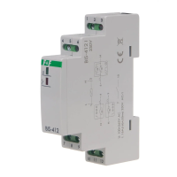 Przekaźnik bistabilny grupowy, na szynę DIN, z przekaźnikiem inrush 160A/20ms | BIS-412-LED F&F