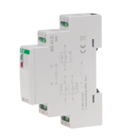 Przekaźnik bistabilny grupowy, na szynę DIN, z przekaźnikiem inrush 160A/20ms 24V | BIS-412-LED-24V F&F