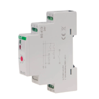 Przekaźnik bistabilny z wyłącznikiem czasowym, na szynę DIN, z przekaźnikiem inrush 160A/20ms 24V | BIS-413-LED-24V F&F