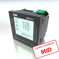 Multimetr panelowy z komunikacją Modbus RTU | DMM-5T-2 F&F