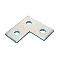Łącznik płaski narożny z trzema otworami, S316, 85mmx85mm, ZEA107S6 | 387572 Erico