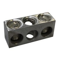 Listwa uziemiająca 2 podłączenia cynowane aluminium, EB2AL | 568710 Erico