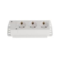 Potrójne gniazdo 230V do użytku z obudowami UK600, ZE227 | 2CPX061211R9999 ABB