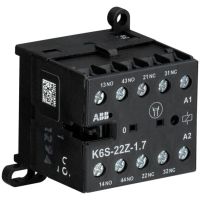 Stycznik pomocniczy do PLC AC-15 3A 4P (2NO+2NC), 24V DC, K6S-22Z-1.7-71, zaciski śrubowe | GJH1213001R7221 ABB