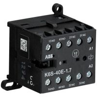 Stycznik pomocniczy do PLC AC-15 3A 4P (4NO), 24V DC, K6S-40E-1.7-71, zaciski śrubowe | GJH1213001R7401 ABB