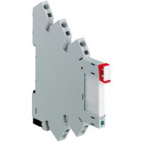 Przekaźnik interfejsowy z podstawą 250V 6A 1C/O (SPDT), 24V DC, CR-S024VADC1CRZ, zaciski sprężynowe | 1SVR405541R3210 ABB