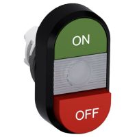 Przycisk podwójny ON-OFF przezroczyste pole podświetlany MPD14-11C | 1SFA611143R1108 ABB