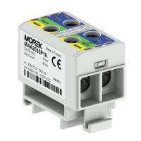 Zacisk uniwersalny, złączka OTL-PEN żółta/zielona/niebieska, 2xAl/Cu 1,5-35mm2 1000VAC/1500VDC | MAA2035P10 Morek