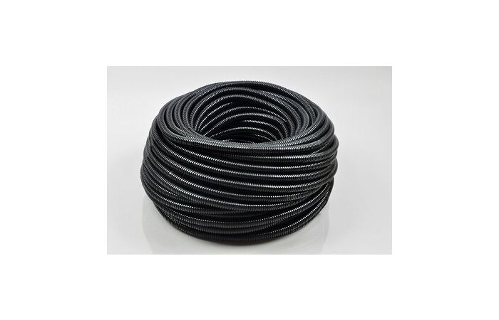 Rura giętka karbowana LDPE 10/7 (RKLGF/PE) cała czarna (50m) | 04.1 Elektroplast Stróża
