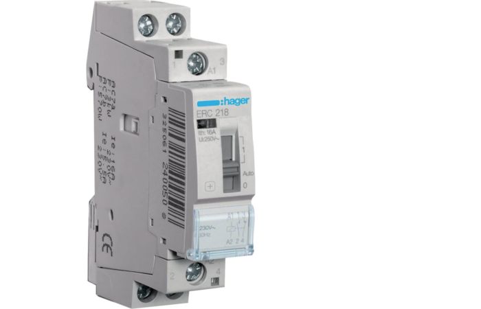 Przekaźnik instalacyjny 230VAC 1NO+1NC 16A | ERC218 Hager