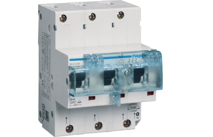 Wyłącznik nadprądowy selektywny 3P Cs 40A TS35, MCB SLS | HTN340C Hager