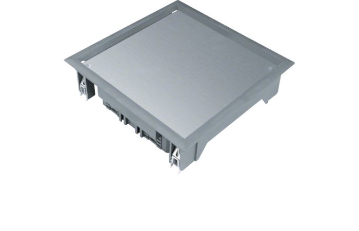 Pokrywa pełna VDQ06 200x200 wykładzina 12mm stal szary PA, Tehalit.VE-EE | VDQ06127011 Hager