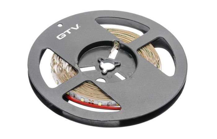 Taśma Flash 2835, 300 LED ZIMNY BIAŁY, 30W BEZ ŻELU 8mm (5m) | LD-2835-300-20-ZB GTV