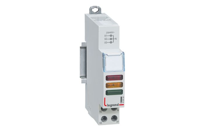 Lampka sygnalizacyjna potr&oacute;jna LED 3 kolorowa (czerwona, ż&oacute;łta, zielona) 230V | 412934 Legrand