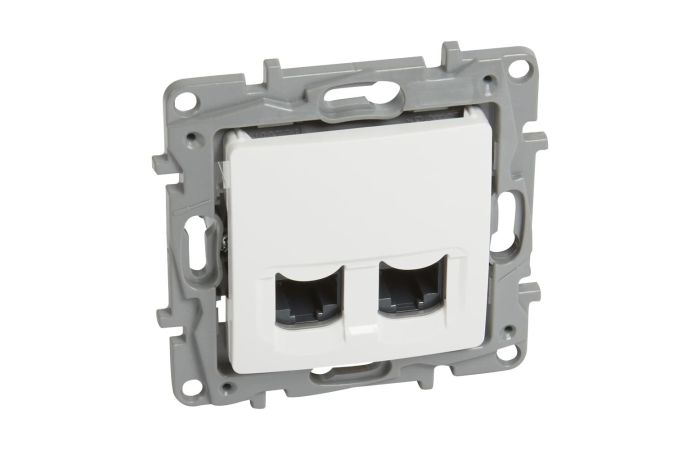 Gniazdo 2xRJ45 kat. 6 utp białe Niloe/Niloe Selection | 764574 Legrand