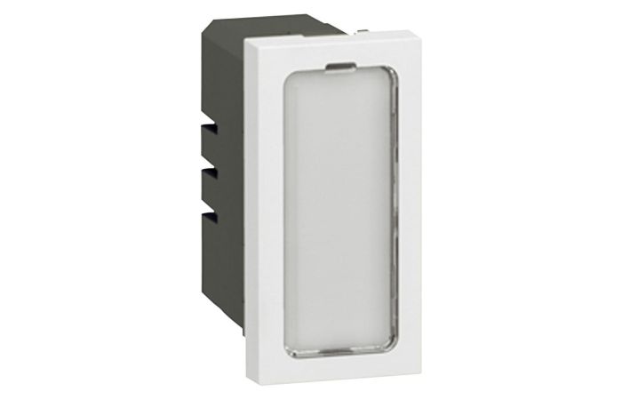 Lampa sygnalizacyjna pojedyncza płaska 0,2W, 12-24V, antybakteryjna, 1 moduł, Mosaic | 078551 Legrand