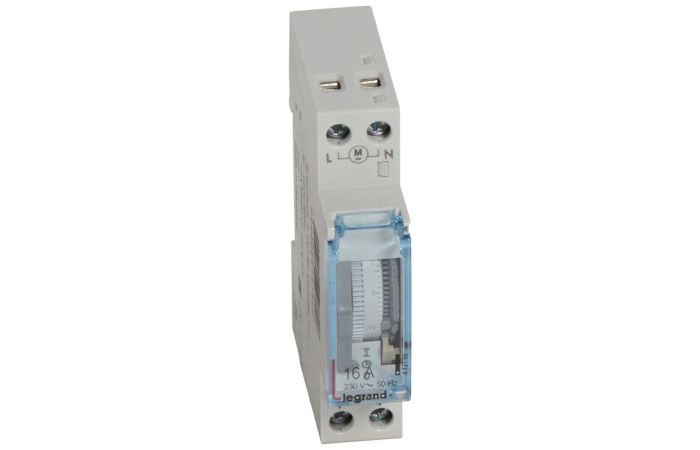 Programator analogowy dobowy 1-modułowy T11, napęd synchroniczny | 412780 Legrand