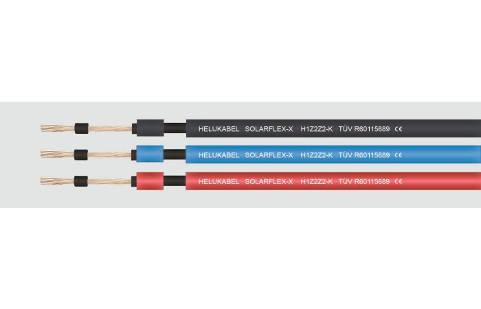 Przewód solarny SOLARFLEX-X H1Z2Z2-K 1x6,0 czarny BĘBEN | 713531 Helukabel