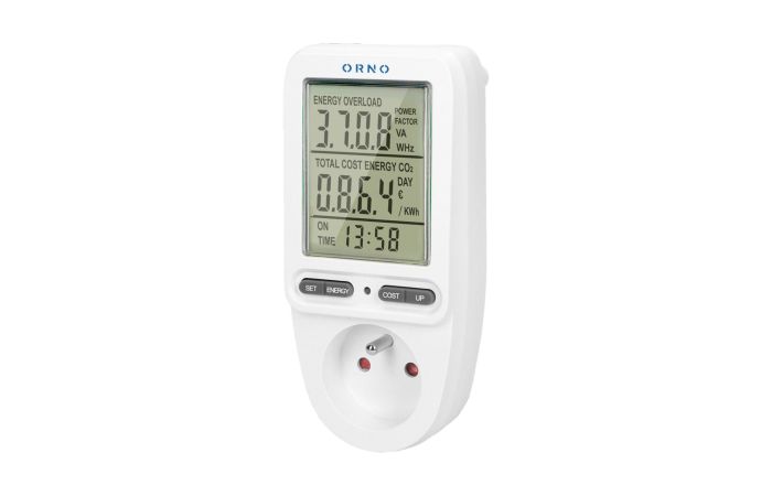 Watomierz, kalkulator energii z wyświetlaczem LCD | OR-WAT-435 Orno