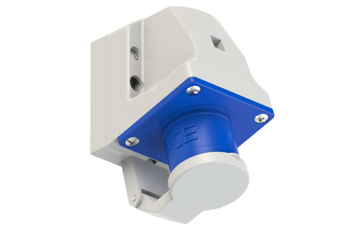 Wtyczka odbiornikowa z klapką 16A 2P+Z 230V 50/60Hz 6h IP44 | 513-6D PCE