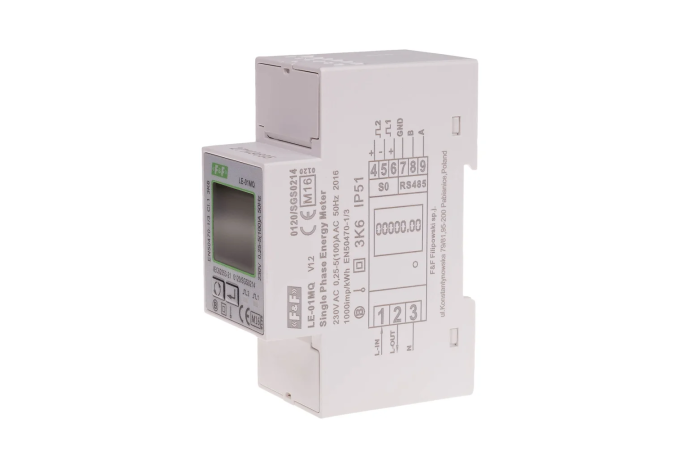 Licznik energii elektrycznej 1-fazowy 100A, MID | LE-01MQ F&F