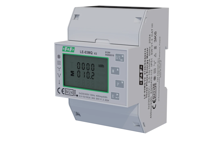Licznik energii elektrycznej 3-fazowy 100A, MID | LE-03MQ F&F