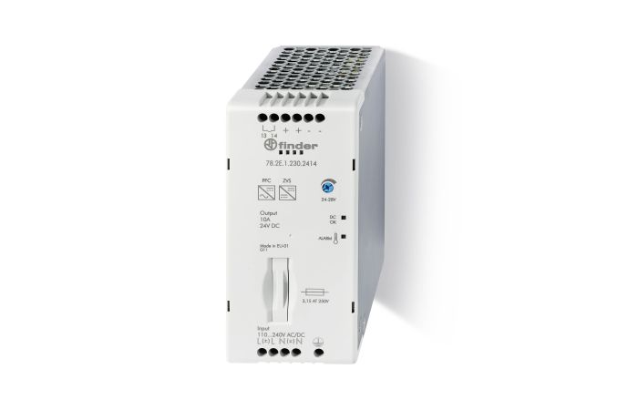Zasilacz impulsowy 24V DC, 240W, bezpiecznik + regulator + zestyk logiki dodatniej | 78.2E.1.230.2414 Finder