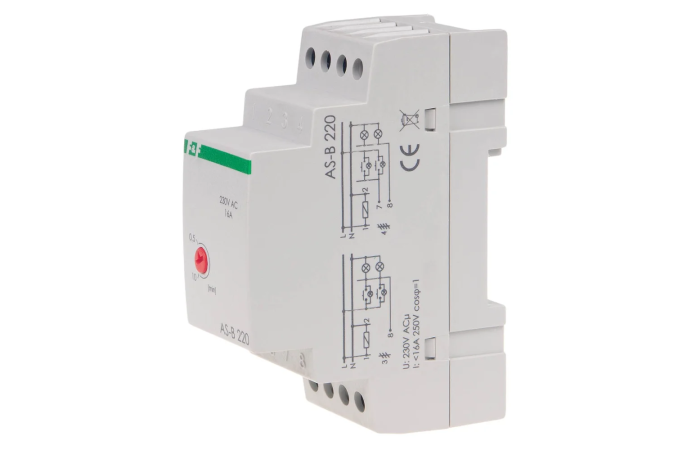Automat schodowy AS-B220 230V/16A montaz na szynie DIN | AS-B220 F&F