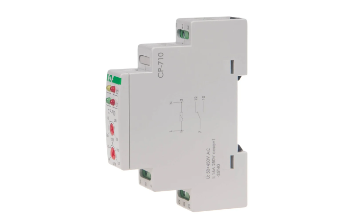 Przekaźnik napięciowy jednofazowy CP-710 1P 50-450V AC 16A | CP-710 F&F