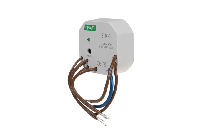 Sterownik roletowy dwuprzyciskowy STR-1 napięcie 230V AC | STR-1 F&F