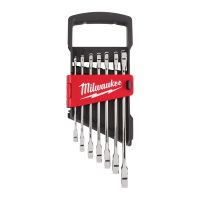 Klucze płasko-oczkowe z mechanizmem zapadkowym (zestaw 7szt) | 4932464993 Milwaukee