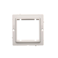 Adapter na osprzęt standardu 45×45 mm, montaż do puszki na wkręty, biały BMA45/11 Simon Basic | BMA45/11 Kontakt Simon