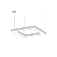 Oprawa zwieszana Geometric Square LED mały 60W 3000K 6630lm, szara | AF001.2211.830.A000 PXF Lighting