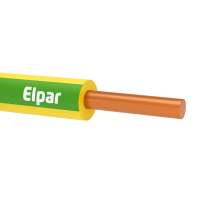 Przewód instalacyjny H07V-U (DY) 4,0 450/750V, żółto-zielony KRĄŻEK | 5901854407029 Elpar